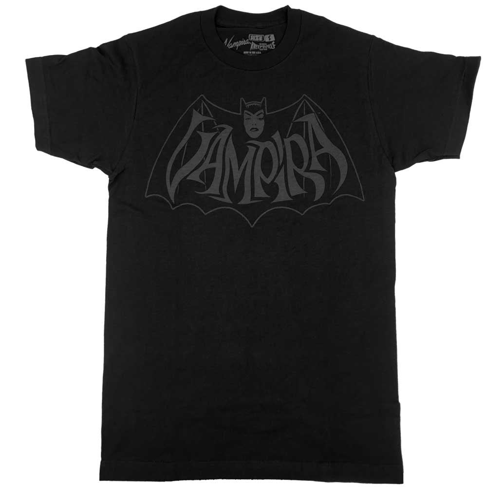 Vampira Retro Bat Dark Tshirt - Kreepsville