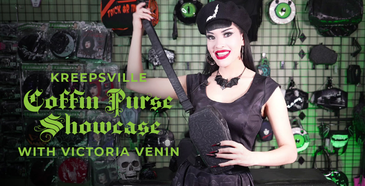 Kreepsville Coffin Goth Purse Showcase with Victoria Venin - VIDEO