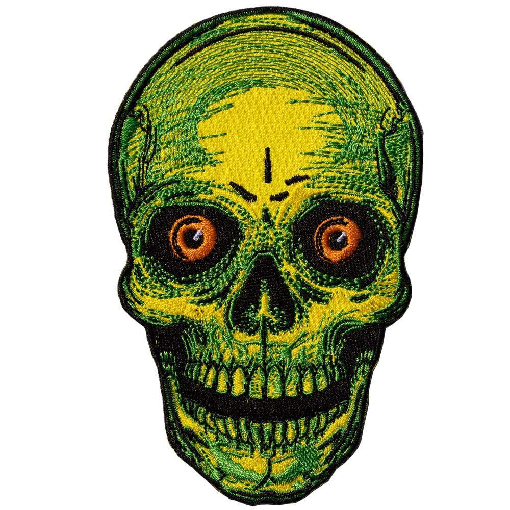 Staring Skull Yellow Patch - Kreepsville