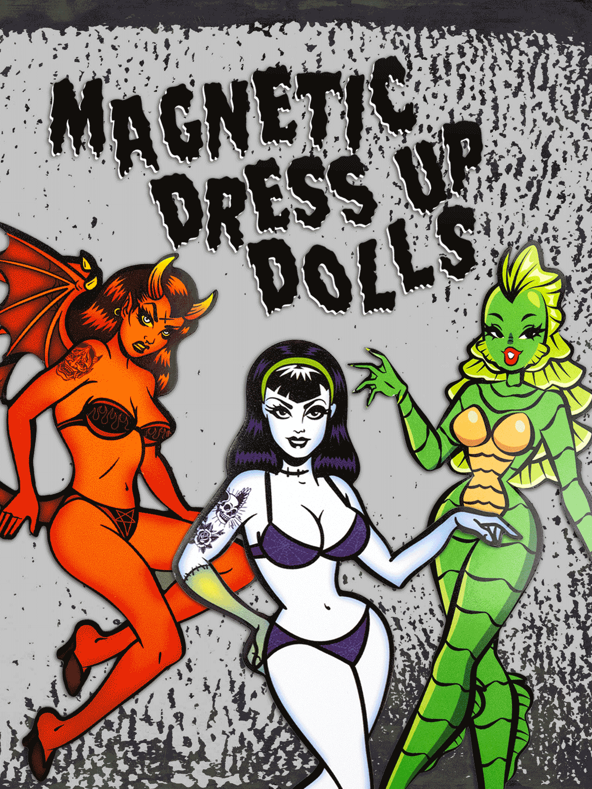 Magnetic dress up dolls