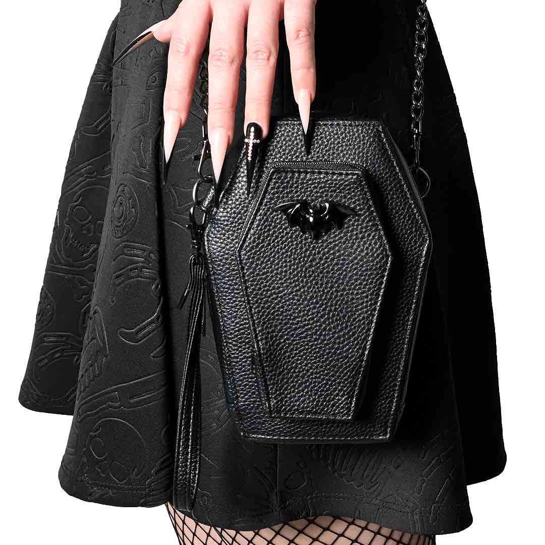 Coffin Mini Crossbody Bat Purse - Kreepsville