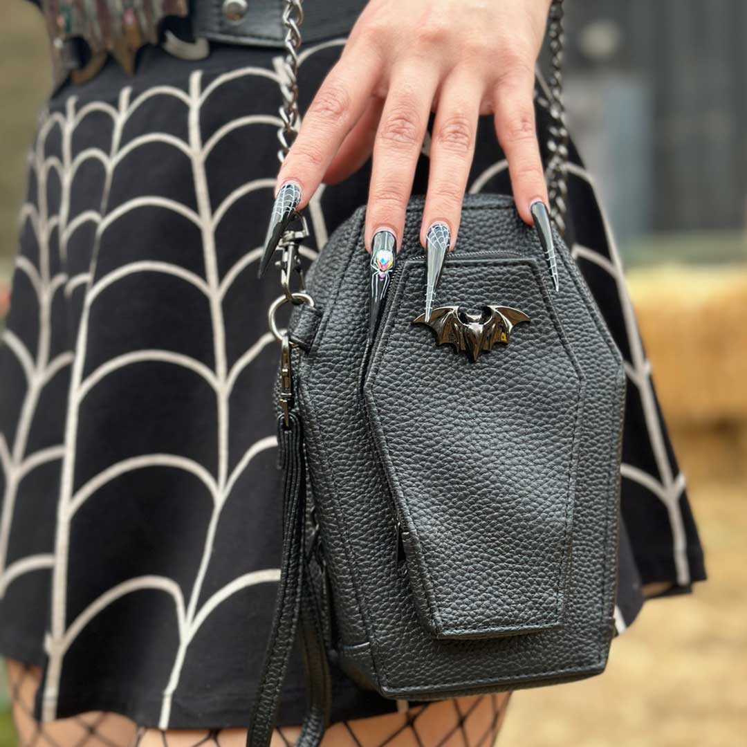 Coffin Mini Crossbody Bat Purse - Kreepsville