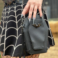 Thumbnail for Coffin Mini Crossbody Bat Purse - Kreepsville