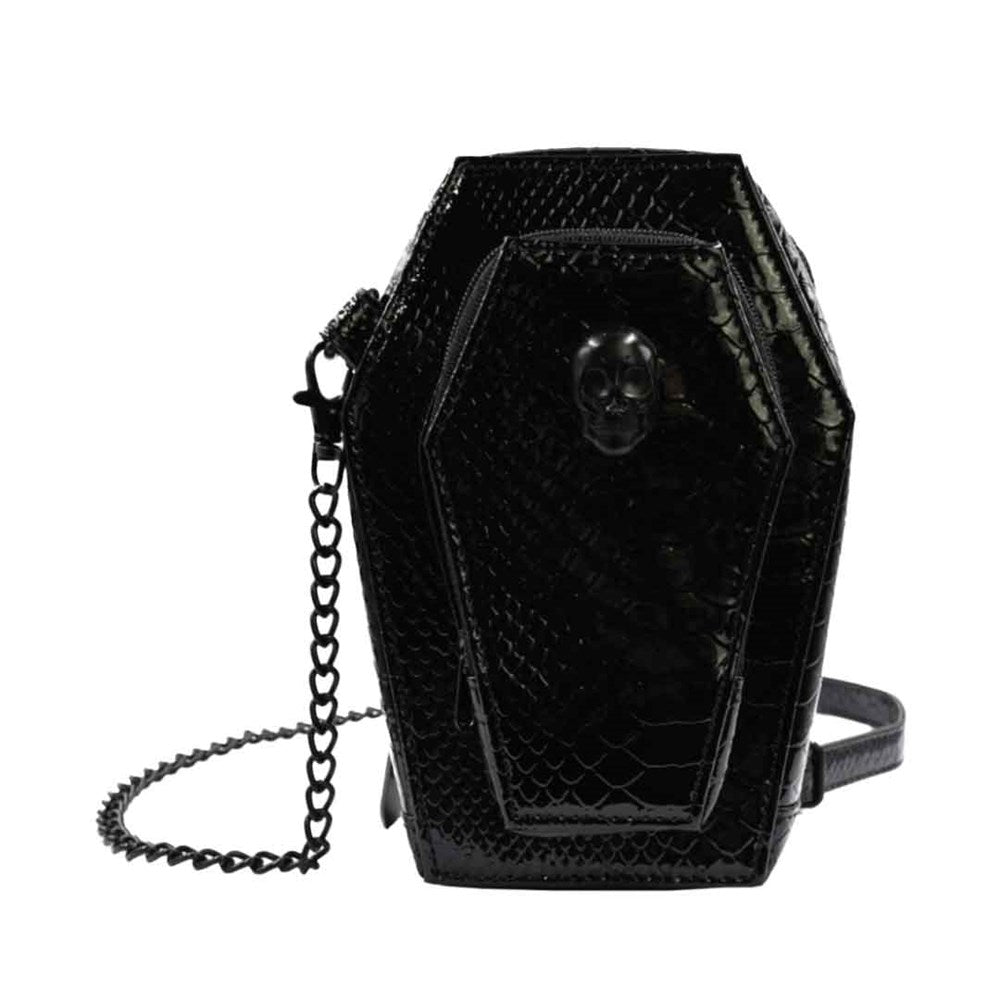 Kreepsville 666 Coffin Mini Crossbody Skull Purse