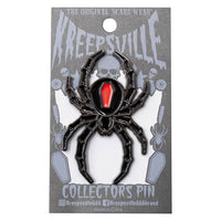 Thumbnail for Black Widow Spider Enamel Pin - Kreepsville