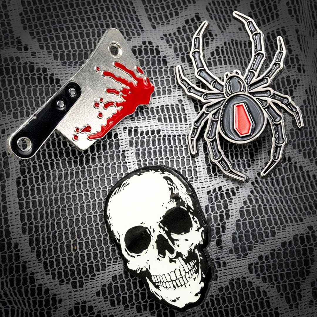 Black Widow Spider Enamel Pin - Kreepsville