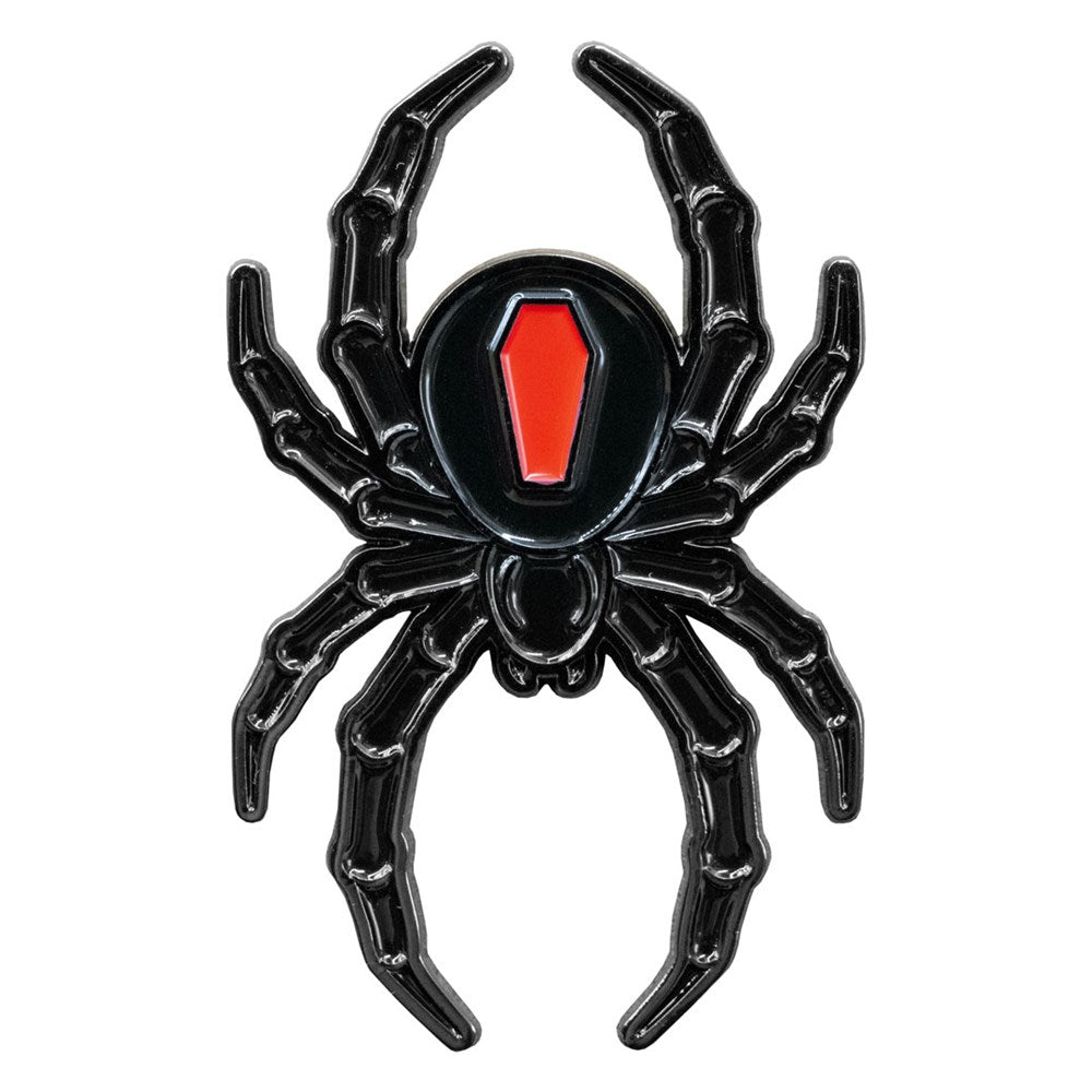 Black Widow Spider Enamel Pin - Kreepsville