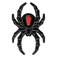 Thumbnail for Black Widow Spider Enamel Pin - Kreepsville