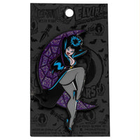 Thumbnail for Elvira Crescent Moon Glitter Enamel Pin - Kreepsville