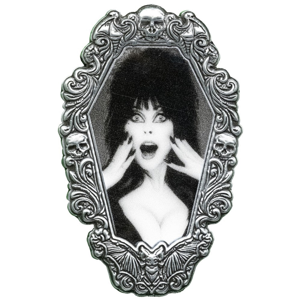 Elvira Hands Gothic Frame Enamel Pin - Kreepsville