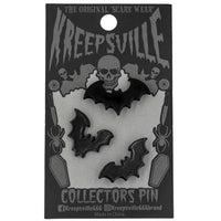 Thumbnail for Flying Bat Plated Pin Set Of 3 - Kreepsville