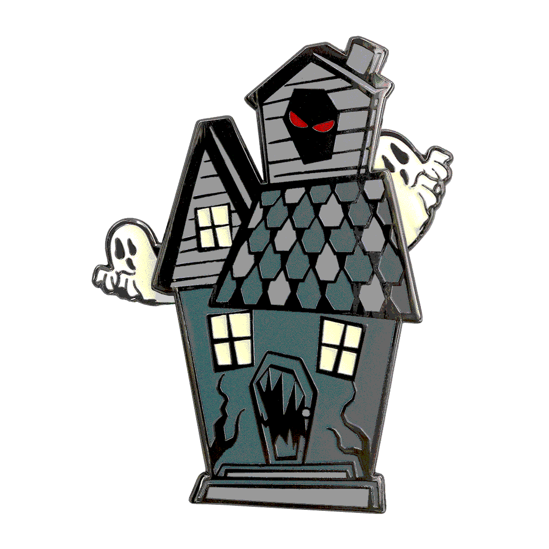 Haunted House Moving Enamel Pin - Kreepsville