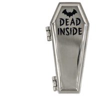 Thumbnail for Dead Inside Open Coffin Enamel Pin - Kreepsville