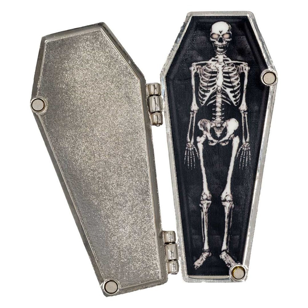 Dead Inside Open Coffin Enamel Pin