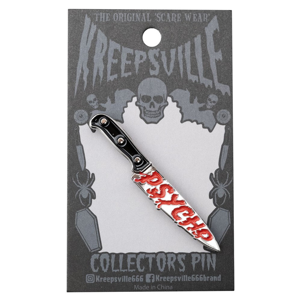 Psycho Knife Enamel Pin - Kreepsville