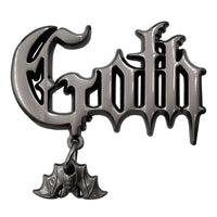 Thumbnail for Goth Text Enamel Pin