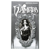 Thumbnail for Vampira Gorey Gothic Frame Enamel Pin - Kreepsville