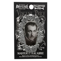 Thumbnail for Vincent Price Gothic Frame Enamel Pin - Kreepsville