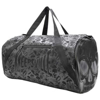 Thumbnail for Skull Black Barrel Bag - Kreepsville