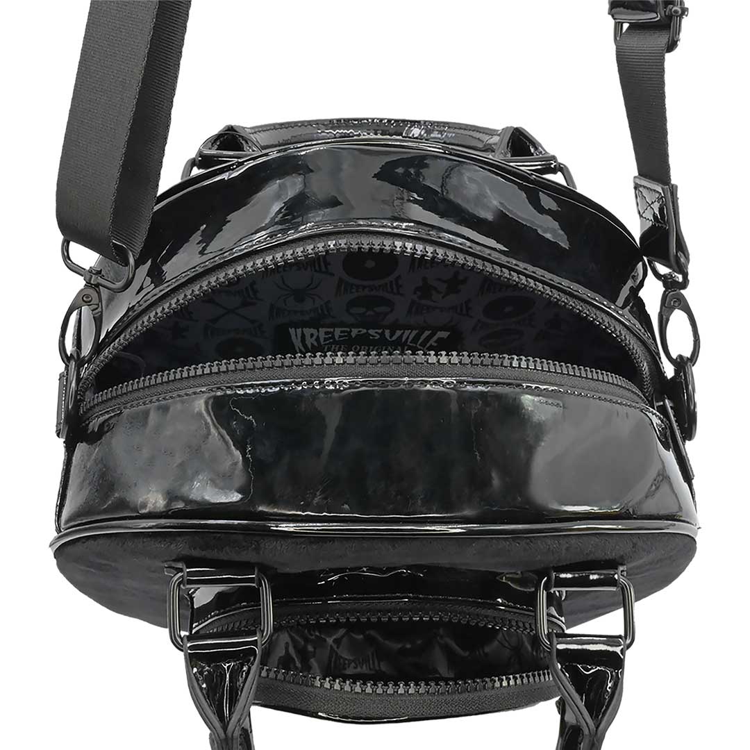 Eyeball Black Cat Backpack Purse - Kreepsville