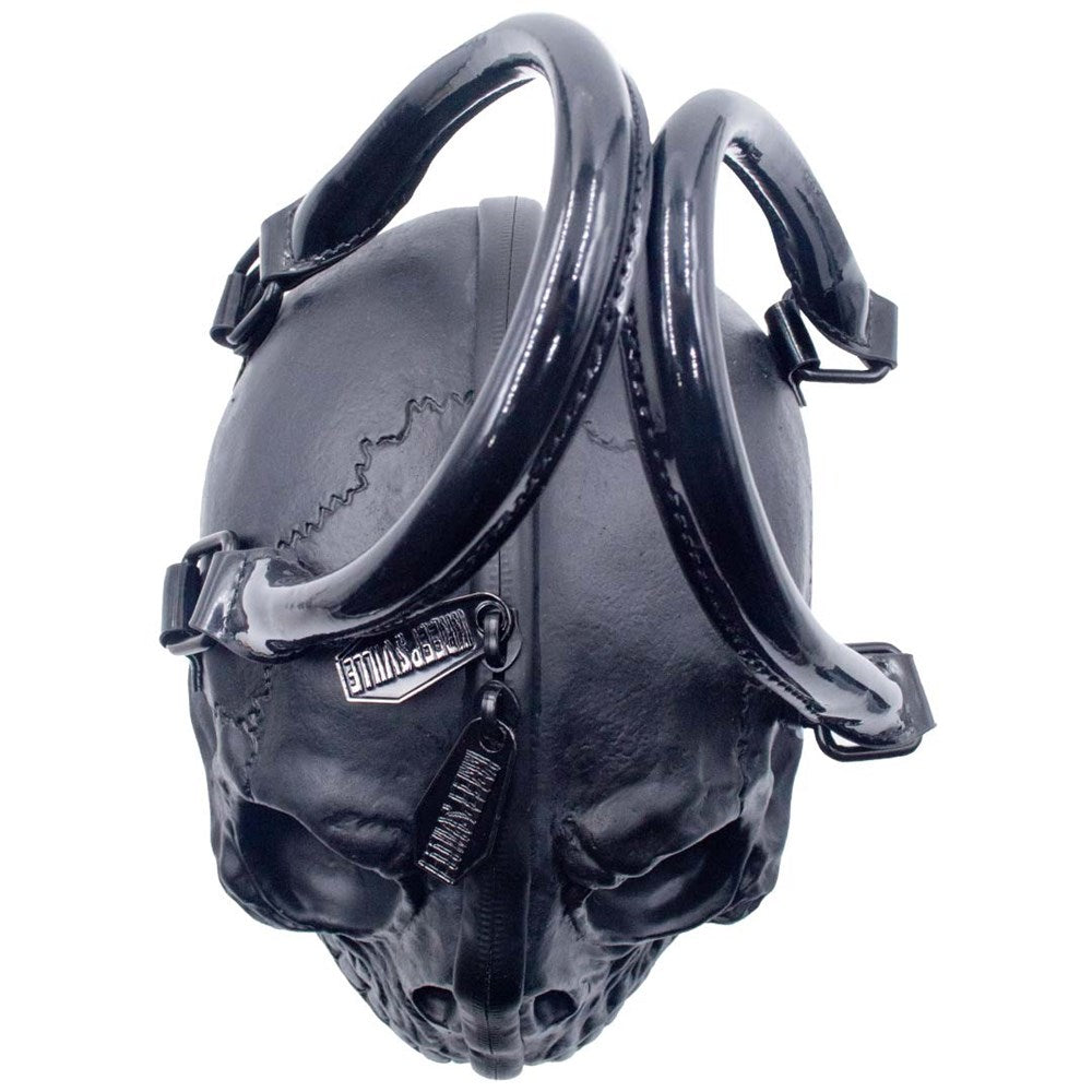 Skull Handbag Purse Black - Kreepsville