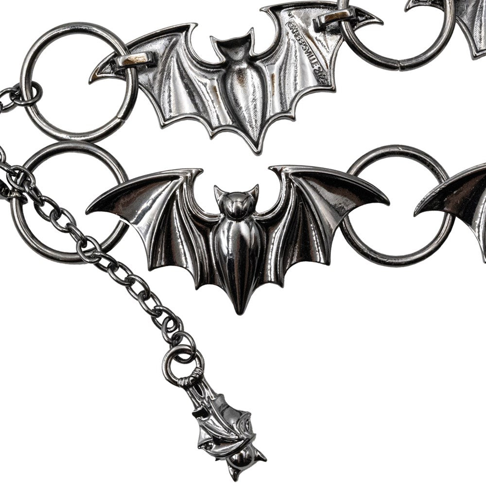Batty Bats Black Chain Belt