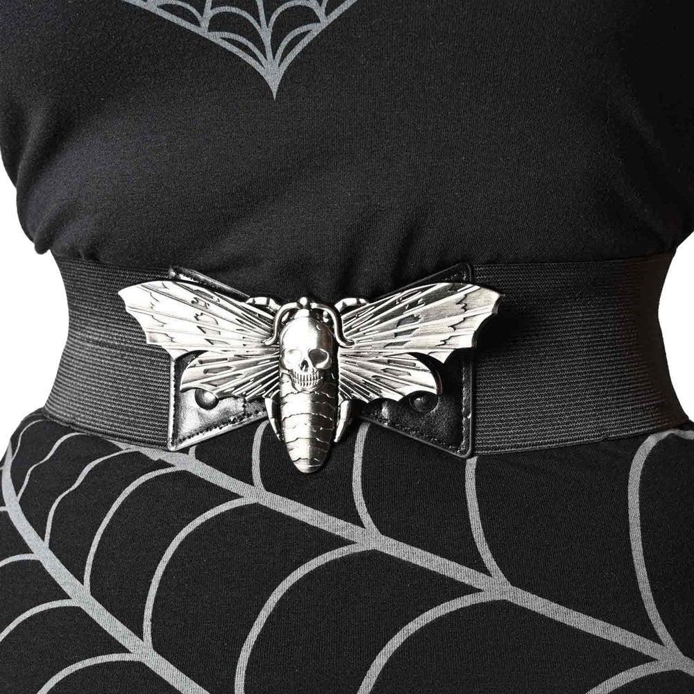 Elastic Waist Belt Death Moth - Kreepsville