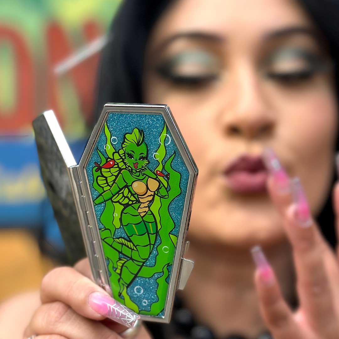 Creature Girl Glitter Coffin Compact - Kreepsville