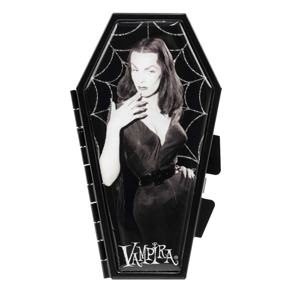 Vampira Cobweb Glitter Coffin Compact - Kreepsville