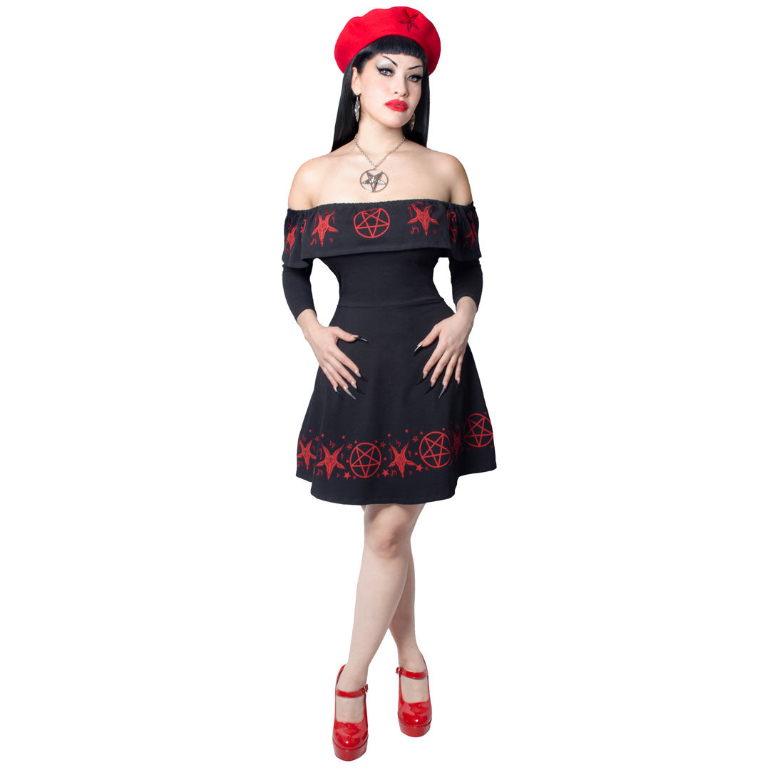 Ruffle Dress Satanic Circle - Kreepsville