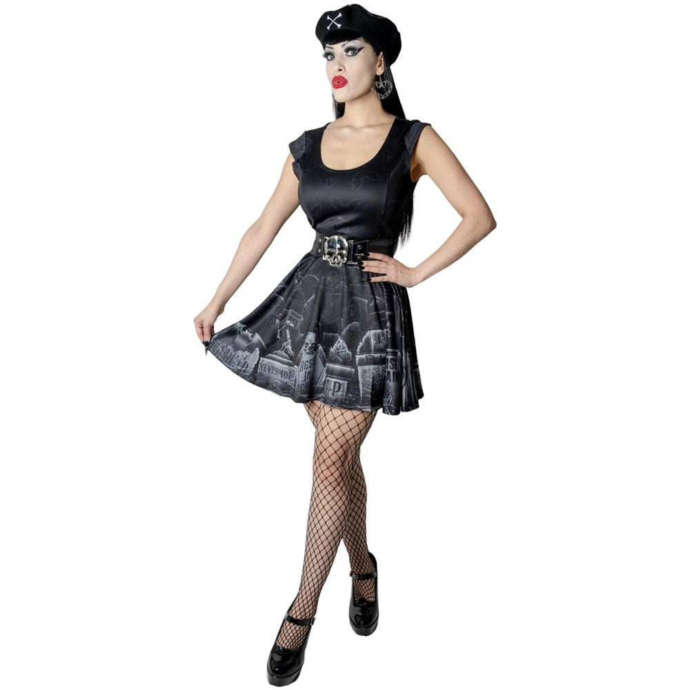 Tombstone Bats Skater Dress - Kreepsville