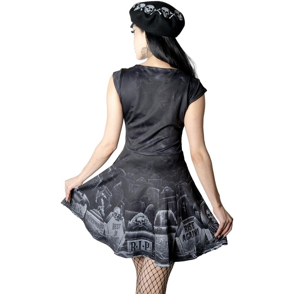 Tombstone Bats Skater Dress - Kreepsville