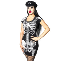 Thumbnail for White Skeleton Tunic Dress - Kreepsville