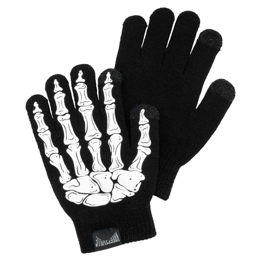Skeleton Hand Full Knit Gloves