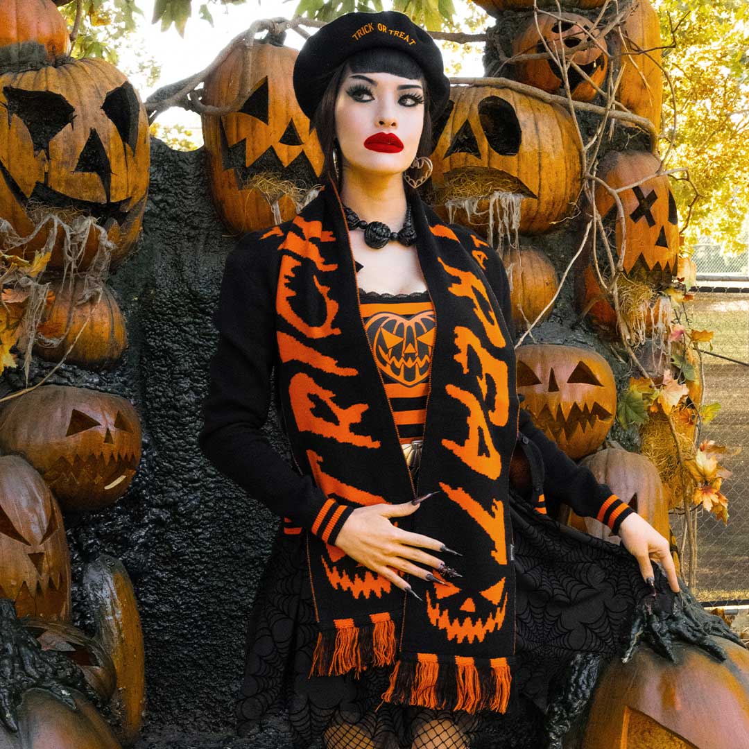 Trick Or Treat Knit Scarf - Kreepsville