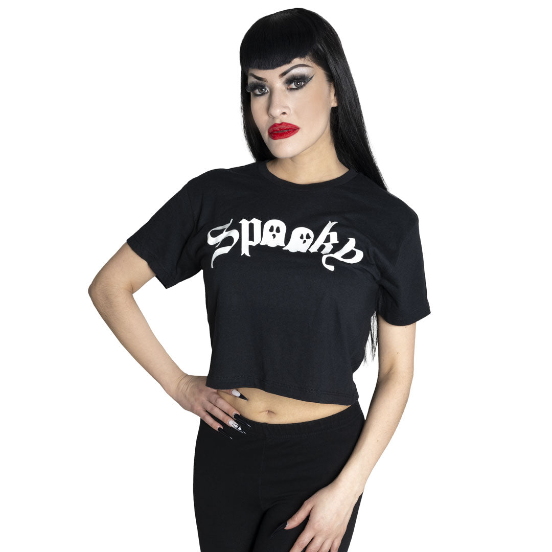 Spooky Ghost Glow Crop Top - Kreepsville