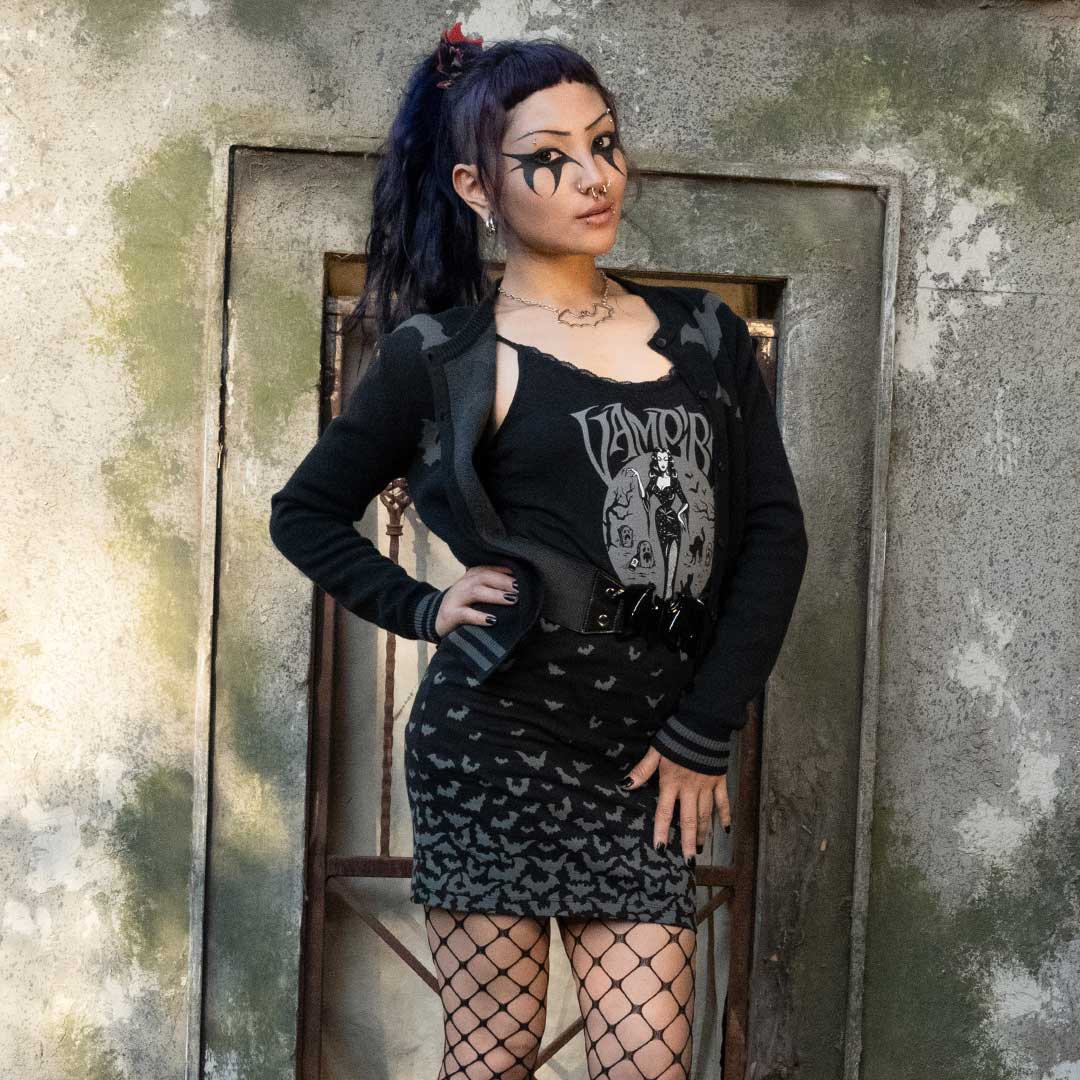 Vampira Slay All Night Lace Cami Top - Kreepsville