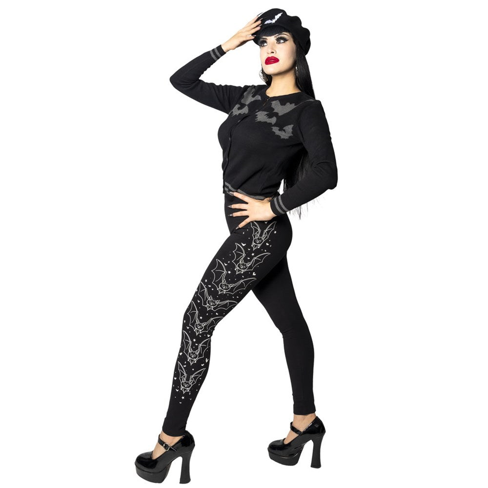 Bat Outline Glow Leggings - Kreepsville