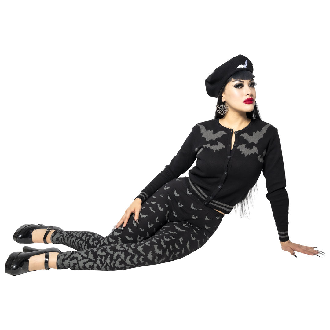 Bat Repeat Gradient Leggings - Kreepsville