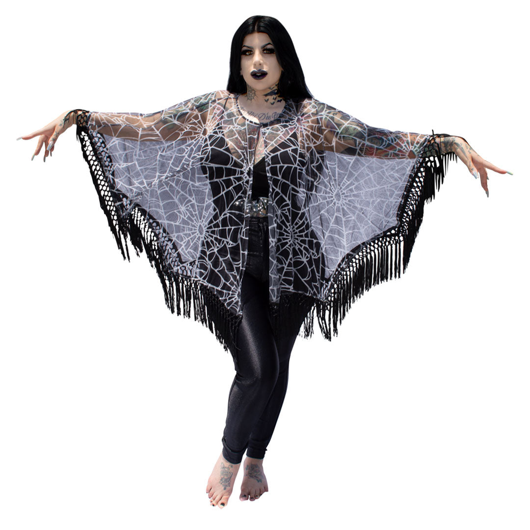 Spiderweb Mesh Cape - Kreepsville