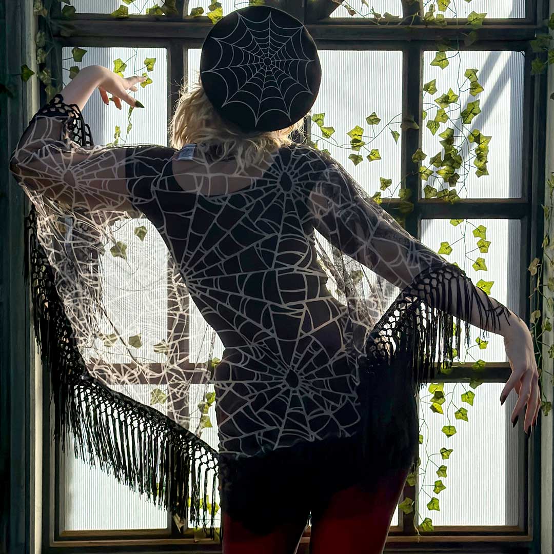 Spiderweb Mesh Cape