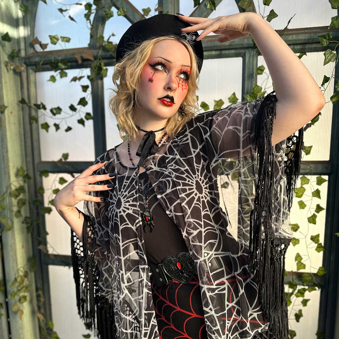 Spiderweb Mesh Cape - Kreepsville