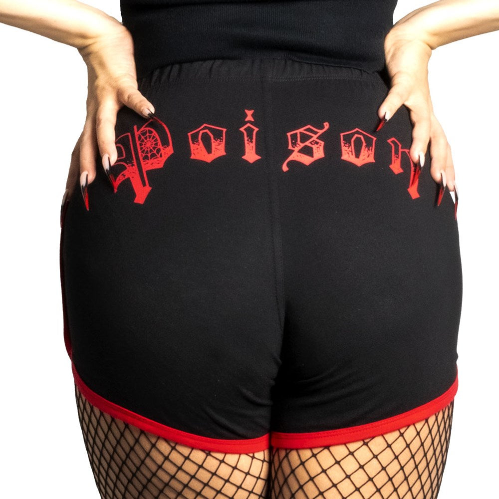 Black Widow Poison Womens Booty Shorts - Kreepsville