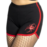 Thumbnail for Black Widow Poison Womens Booty Shorts - Kreepsville