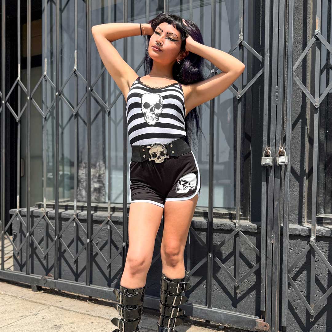 Skeleton Hand Womens Booty Shorts - Kreepsville