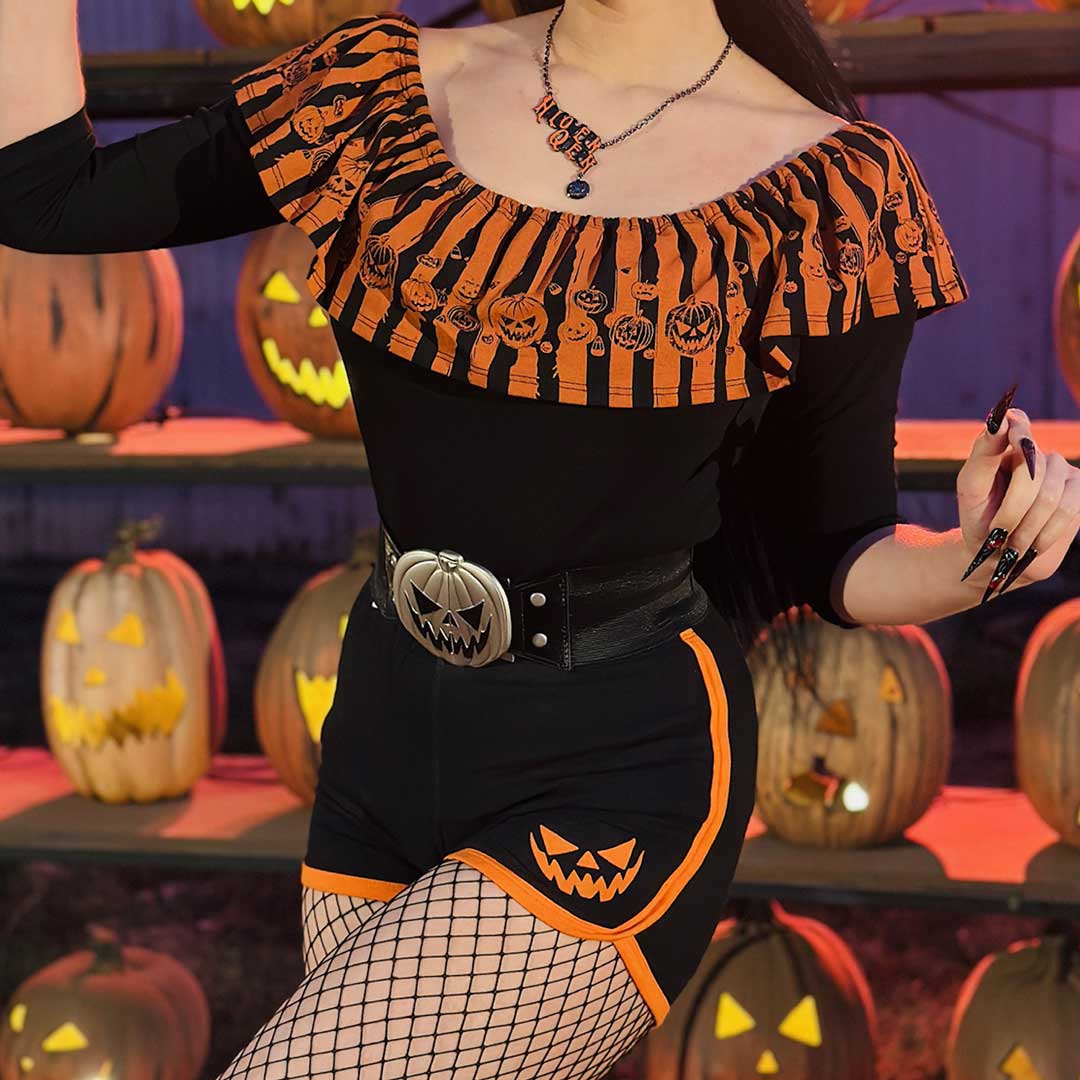 Trick Or Treat Spirit Board Womens Booty Shorts