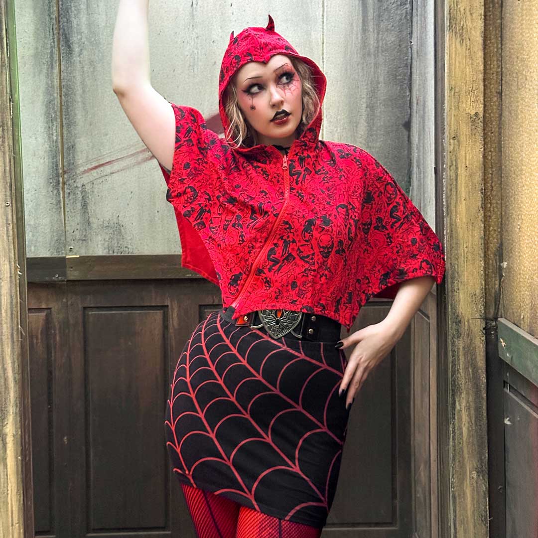 Reversible Devil In Disguise Shoulder Cape - Kreepsville