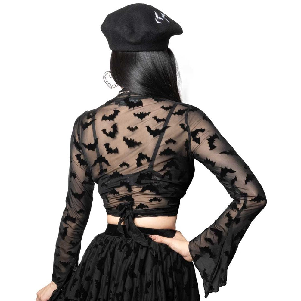 Bat Mesh Tie Top - Kreepsville