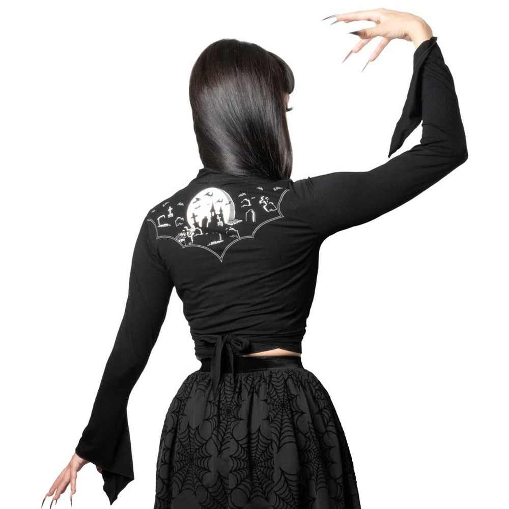 Nighttime Cemetery Tie Top - Kreepsville