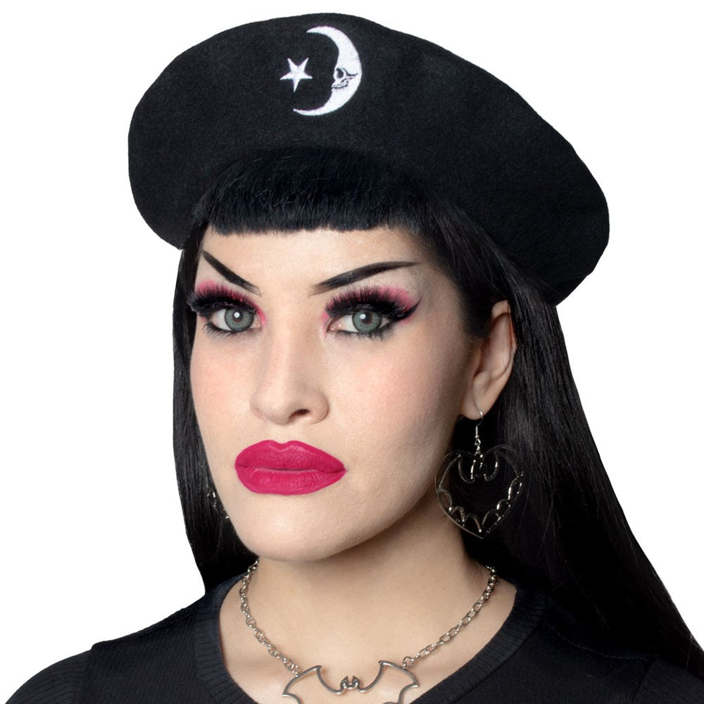 Crescent Moon Beret Hat - Kreepsville